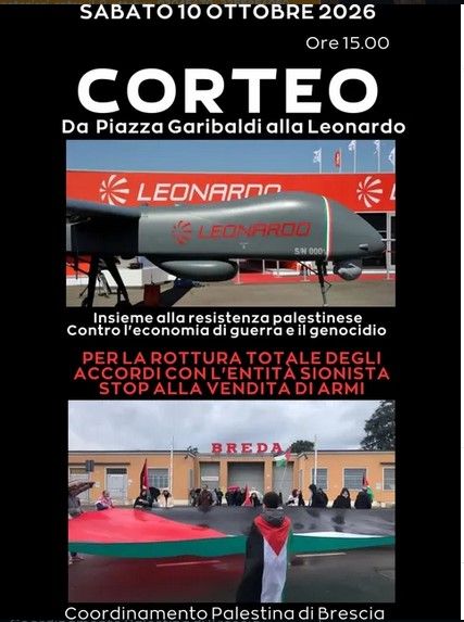 CORTEO da Piazza Garibaldi alla Leonardo