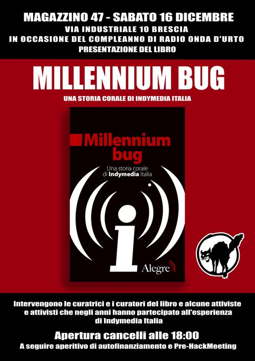 Presentazione del libro "Millenium Bug", una storia corale di Indymedia Italia