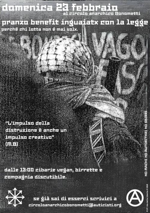 Pranzo benefit inguaiatx con la legge
