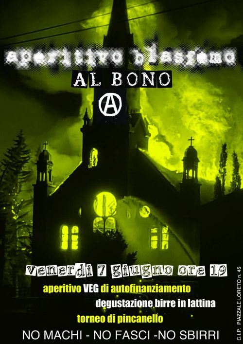 Aperitivo blasfemo al Bono
