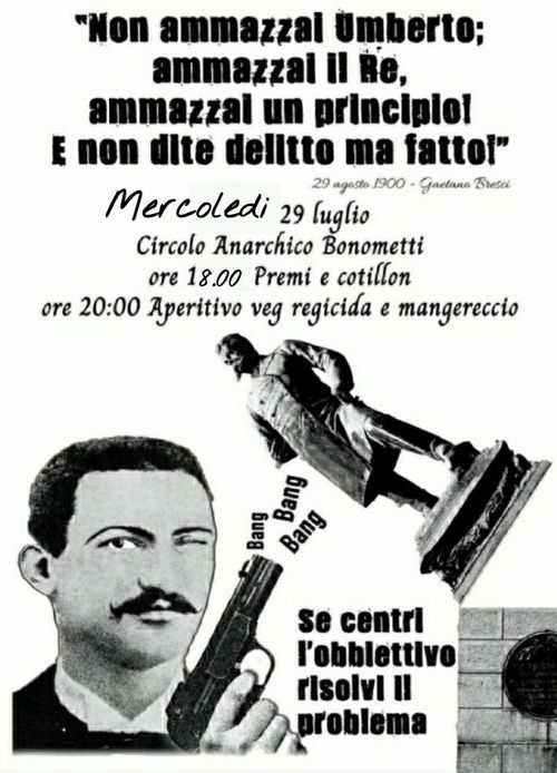 APERITIVO REGICIDA - W GAETANO BRESCI