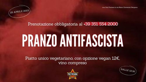 Pranzo Antifascista del 25 Aprile