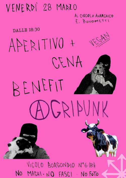 Ape+cena vegan benefit Agripunk