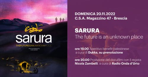 Sarura - Proiezione del docufilm con aperitivo palestinese