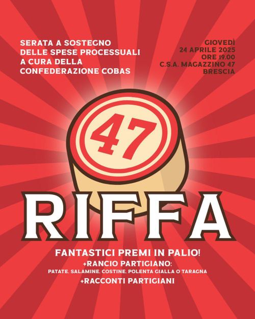 serata a sostegno spese processuali